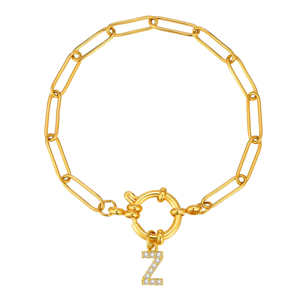 Gepersonaliseerde armband met initiaal z
