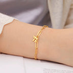 Armband met het joodse levenssymbool Chai in goud
