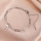 Armband met het joodse levenssymbool Chai in zilver