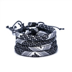 Armband met Arabisch Keffiye-patroon voor man of vrouw zwart