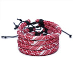 Armband met Arabisch Keffiye-patroon voor man of vrouw rood