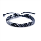 Armband met Arabisch Keffiye-patroon voor man of vrouw zwart