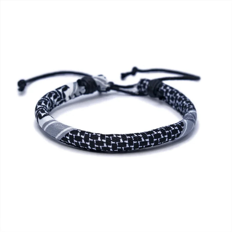 Armband met Arabisch Keffiye-patroon voor man of vrouw zwart