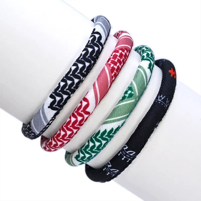 Armband met Arabisch Keffiye-patroon voor man of vrouw groen