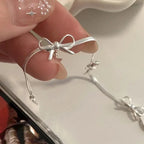 Armband met vlinderdas voor dames zilver
