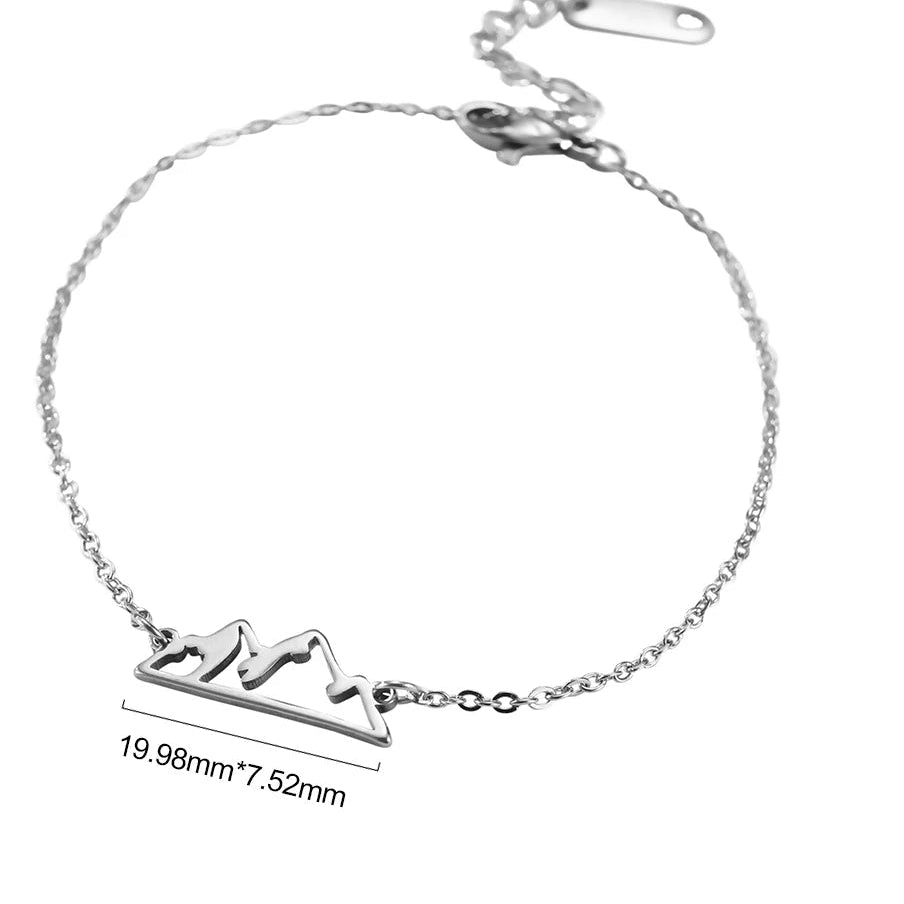 Bracelet avec Pendentif Montagne pour Femme