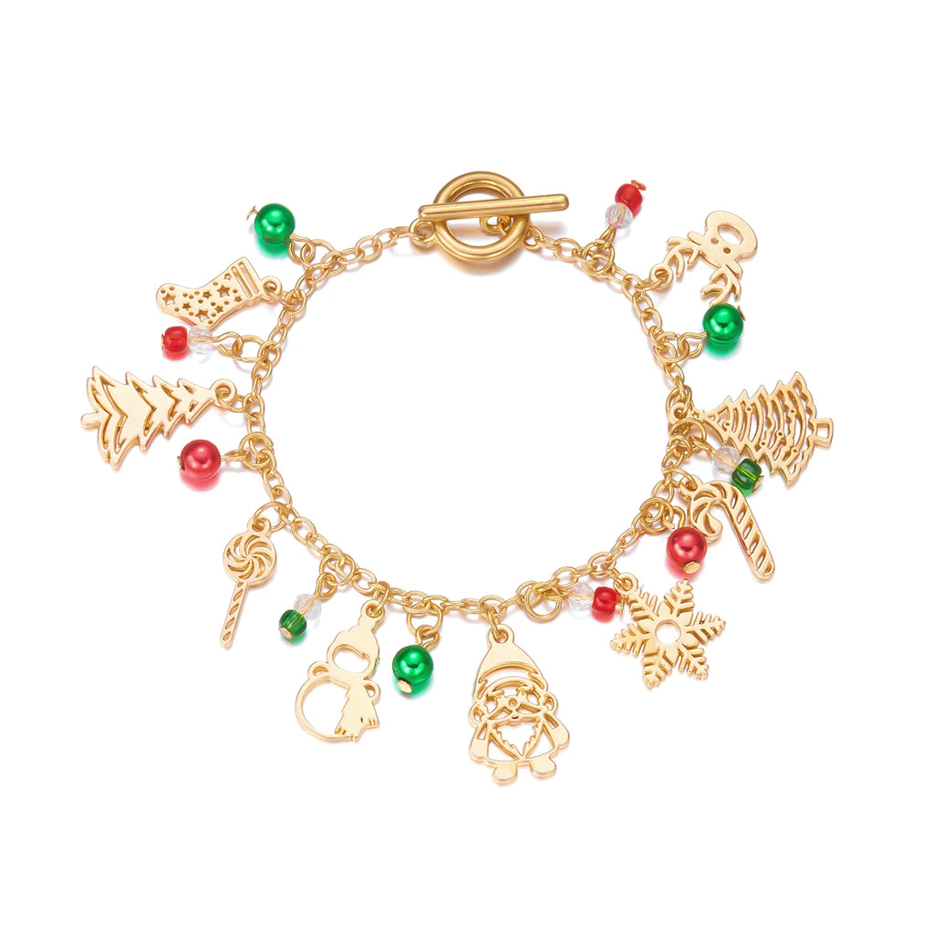 Bracelet avec Pendentifs de Noël