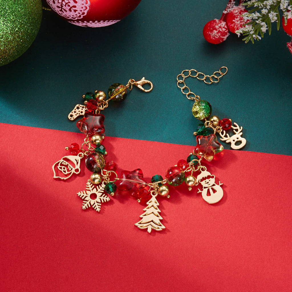 Bracelet avec Pendentifs de Noël pour Femme