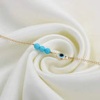 Bracelet avec Perles Contre le Mauvais Oeil