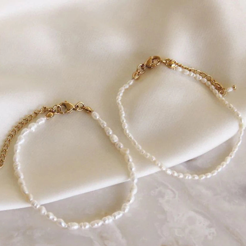 Armband met ovale kralen