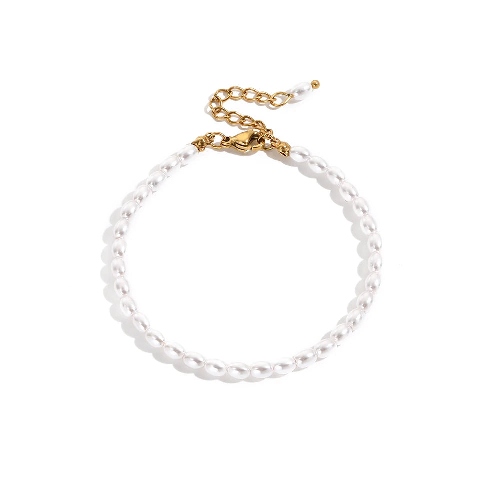Armband met ovale kralen