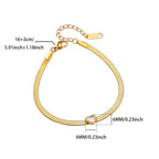 Armband met geboortesteen in hartvorm