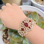 Armband met strass en stenen Arabisch moslim huwelijk rood