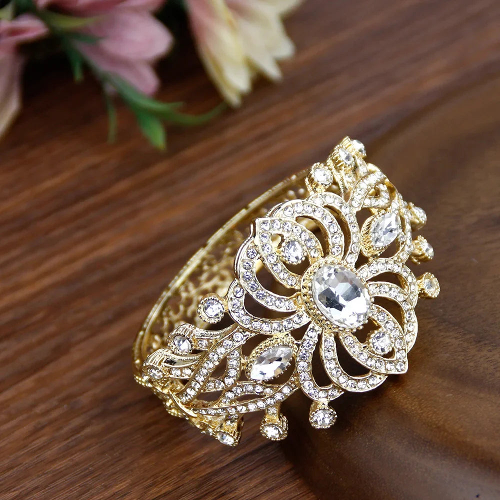 Armband met strass en stenen Arabisch moslim huwelijk wit
