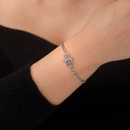 Armband met gouden of zilverkleurige Arabische hand van Fatma zilver