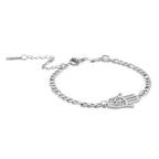 Armband met gouden of zilverkleurige Arabische hand van Fatma zilver