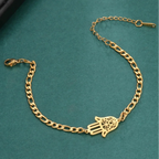 Armband met gouden of zilverkleurige Arabische hand van Fatma