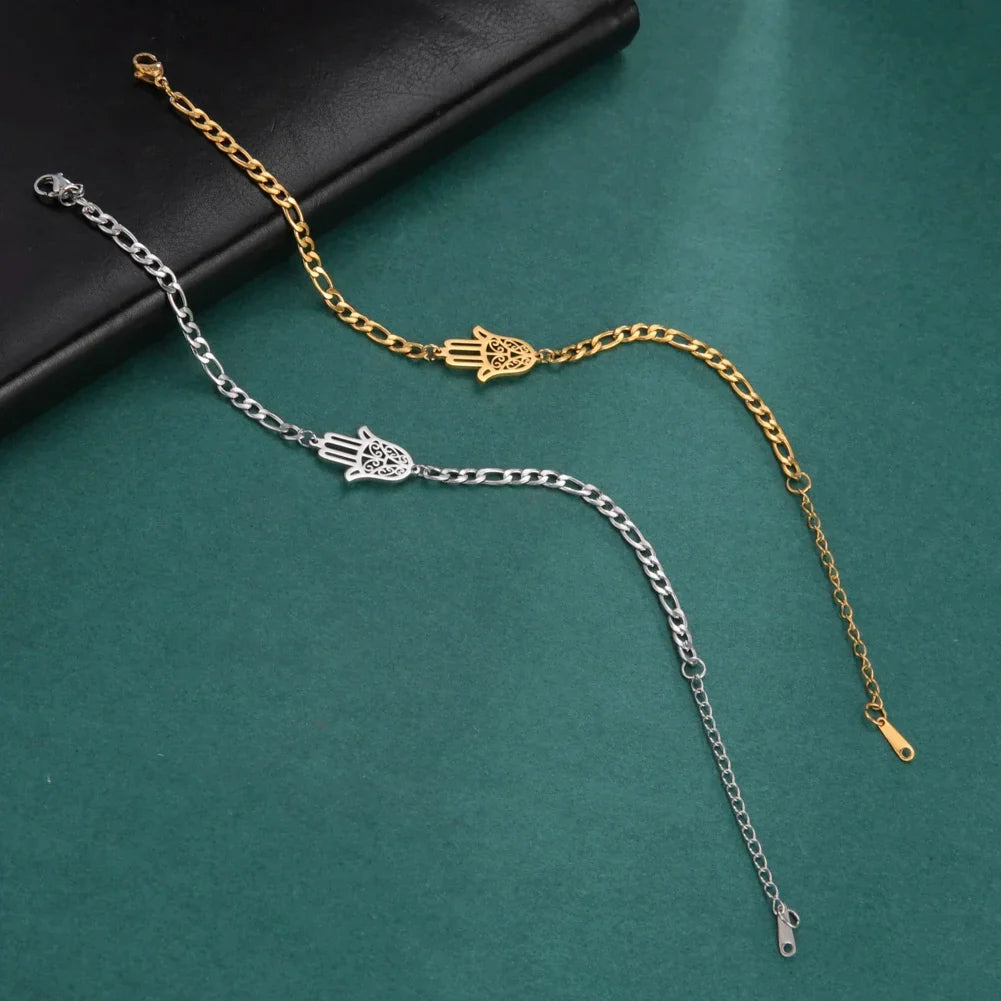 Armband met gouden of zilverkleurige Arabische hand van Fatma 