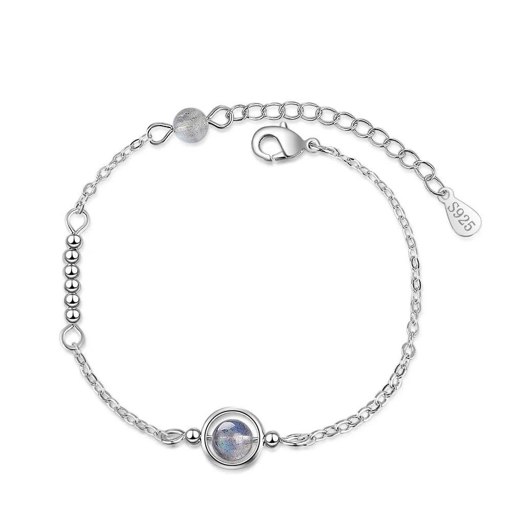 Bracelet avec Zircon Pierre de Lune
