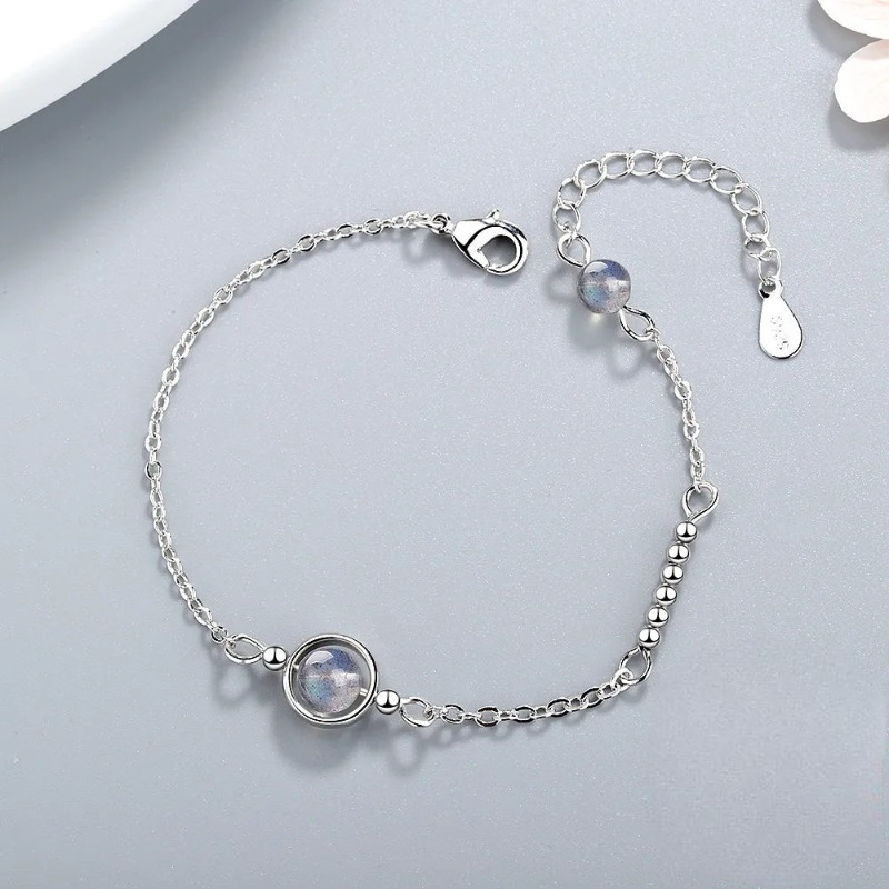 Bracelet avec Zircon Pierre de Lune