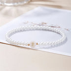 Witte initialen armband r