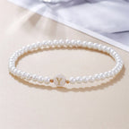 Witte initialen armband y