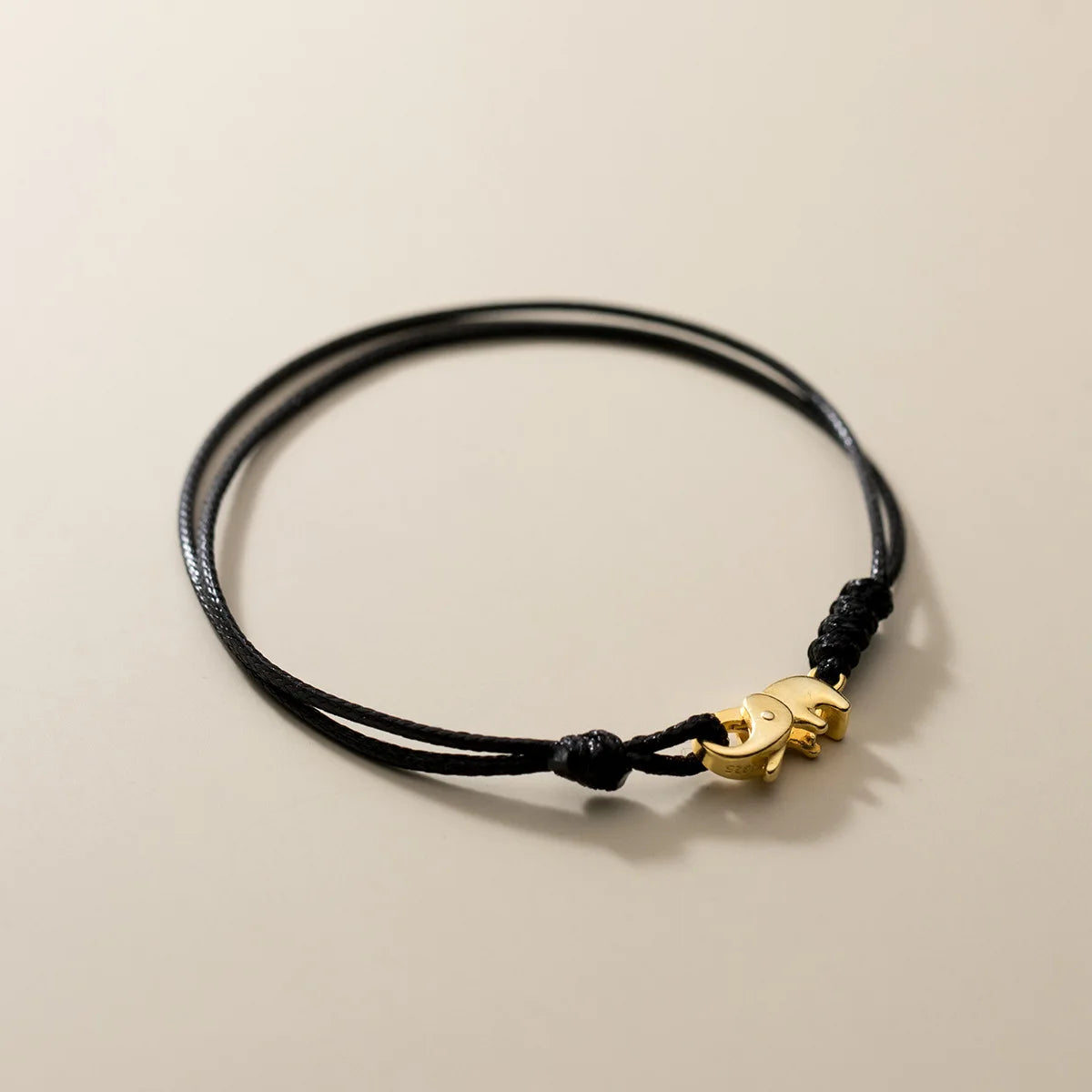 Bracelet Bouddhiste avec Eléphant noir