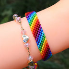 Handgemaakte, waterdichte, veelkleurige Braziliaanse armband