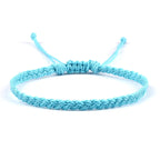 Handgemaakte Braziliaanse Blauwe armband lichtblauw