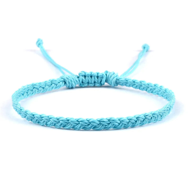 Handgemaakte Braziliaanse Blauwe armband lichtblauw