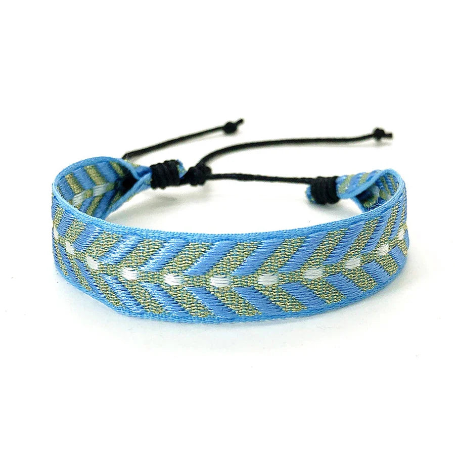 Braziliaans armbandje uniseks Vakantiestijl blauw