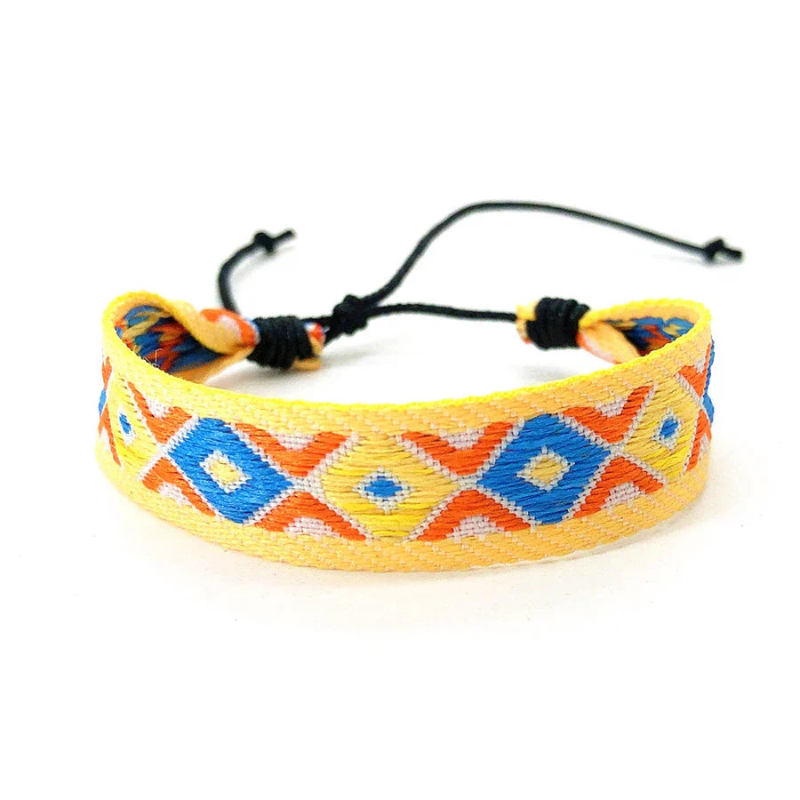 Braziliaans armbandje uniseks Vakantiestijl geel