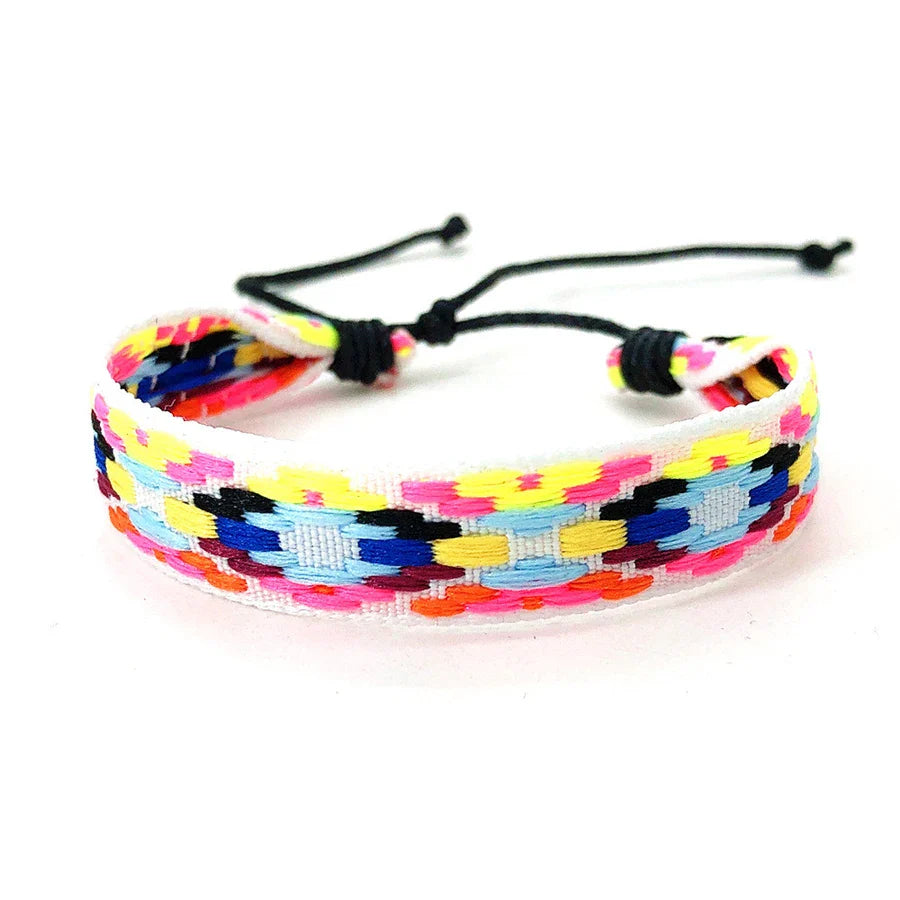 Braziliaans armbandje uniseks Vakantiestijl multikleur