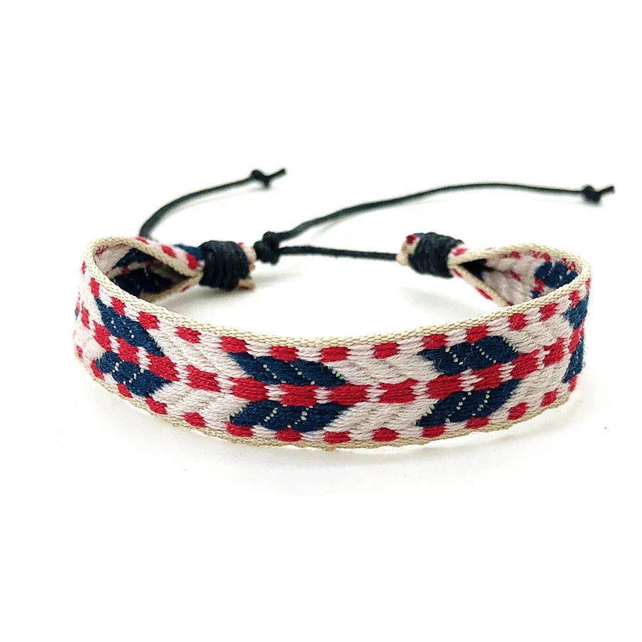 Braziliaans armbandje uniseks Vakantiestijl rood