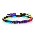 Multicolore Braziliaans armband voor dames zwart