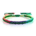 Multicolore Braziliaans armband voor dames groen