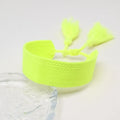 Zachte Pastel Handgemaakte Braziliaanse armband geel