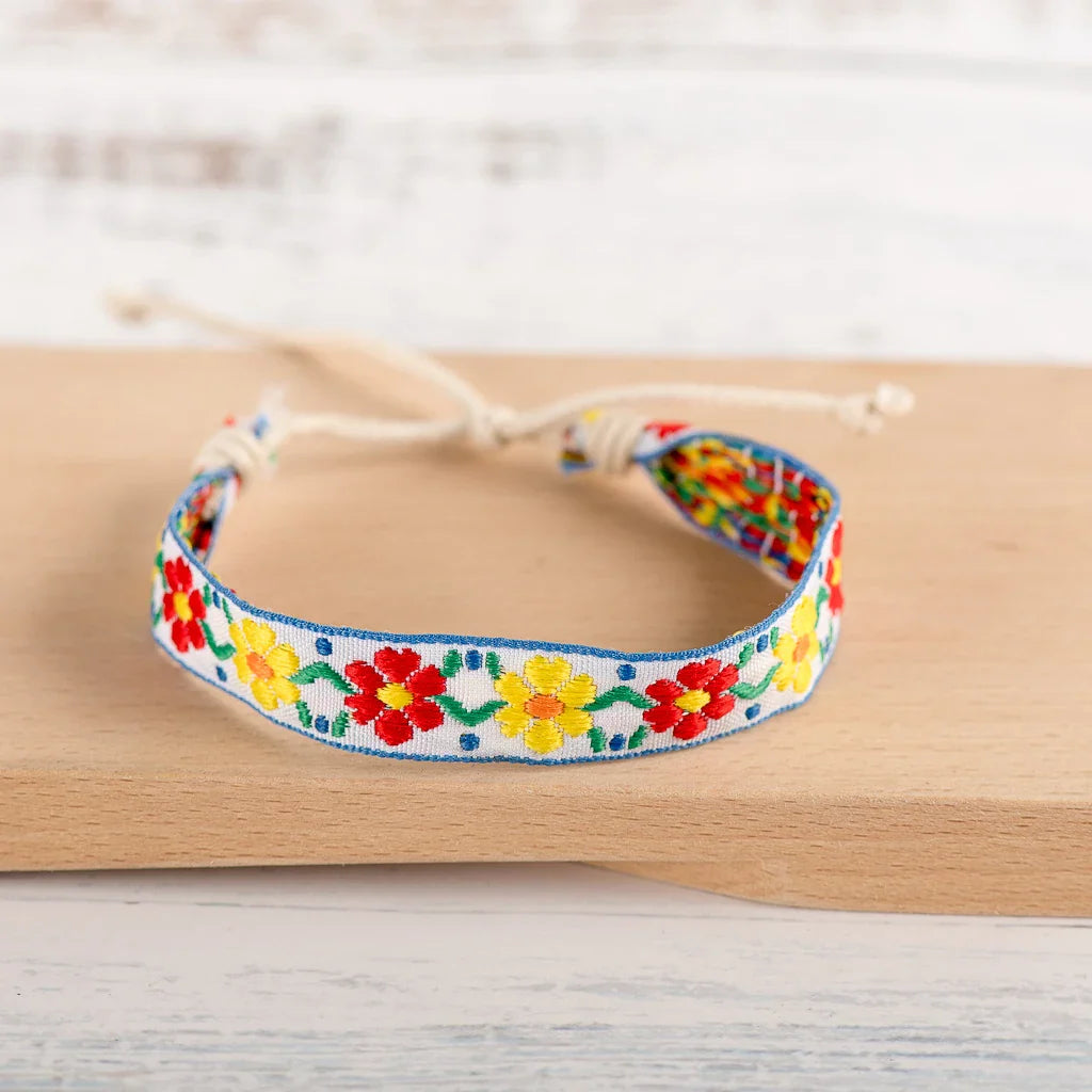 Braziliaanse armband zomerstijl geel