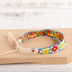 Braziliaanse armband zomerstijl geel