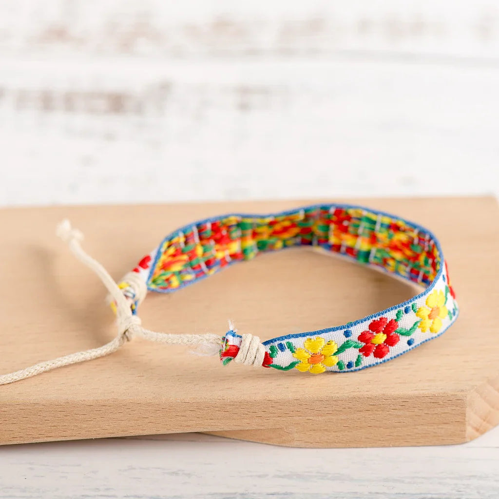 Braziliaanse armband zomerstijl geel