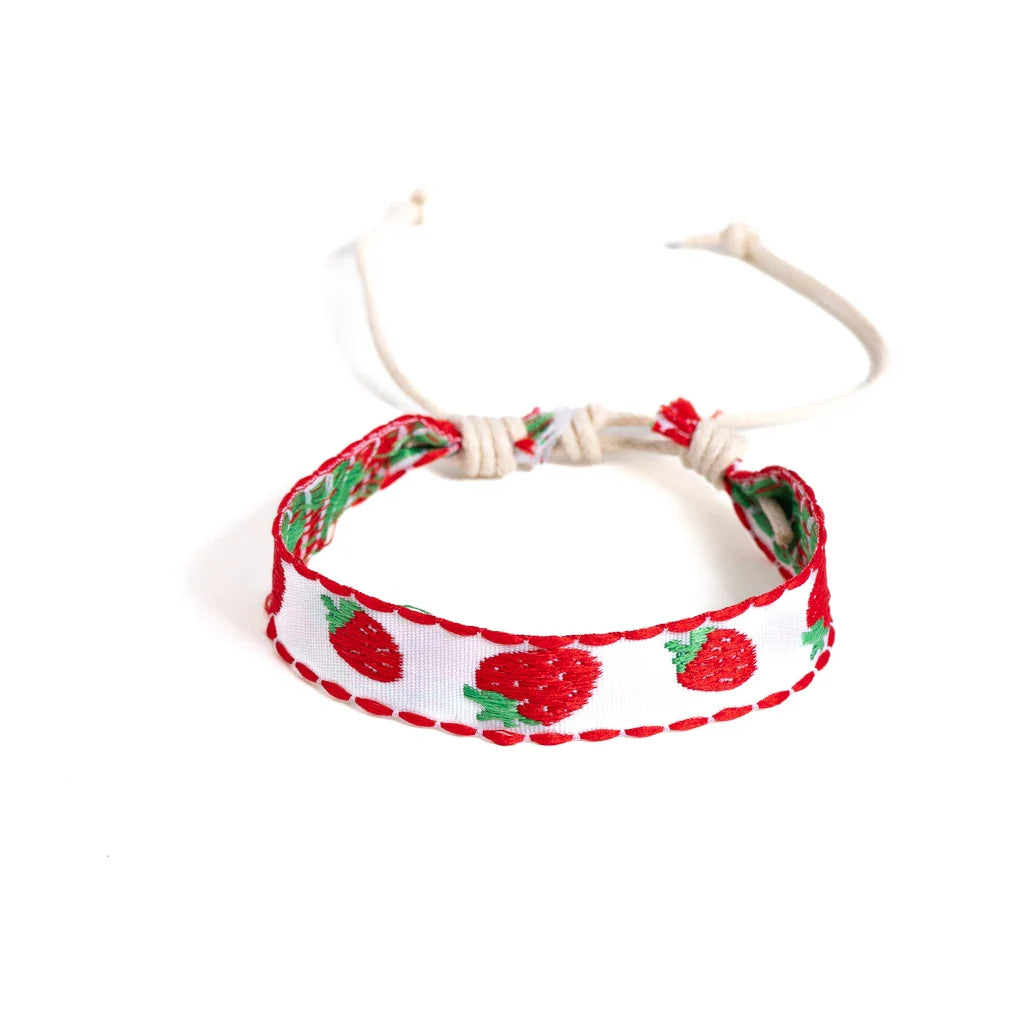 Braziliaanse armband zomerstijl rood