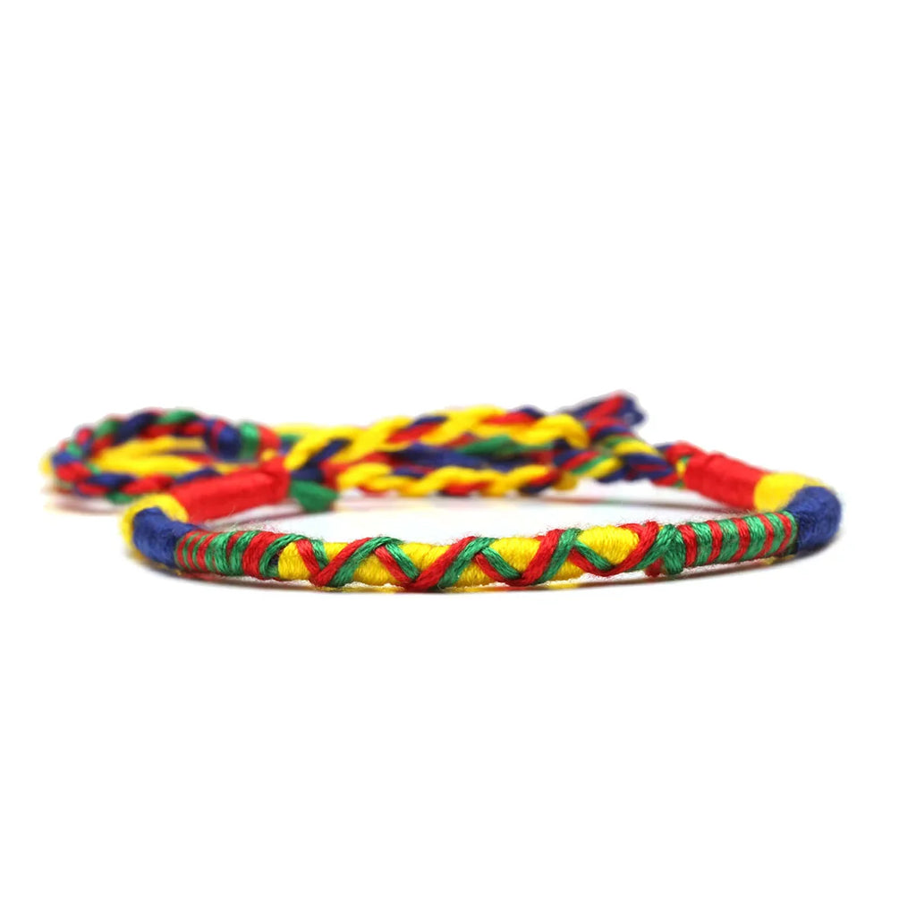 Braziliaans armbandje hippie bohemien stijl veelkleurig