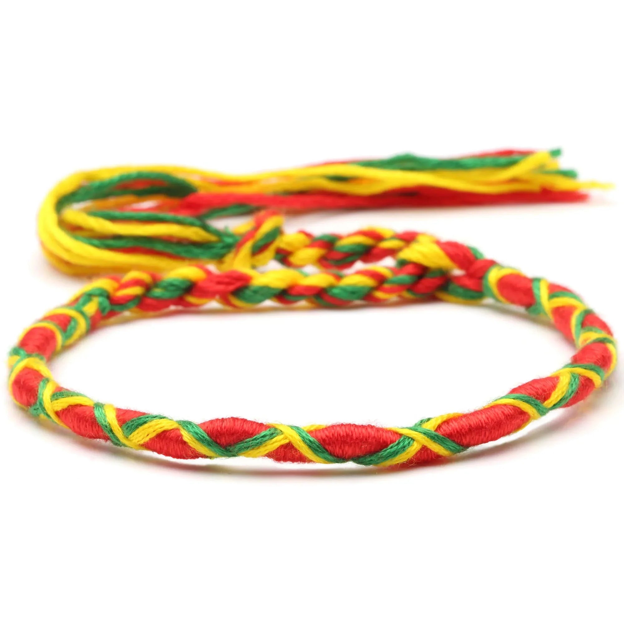 Braziliaans armbandje hippie bohemien stijl oranje