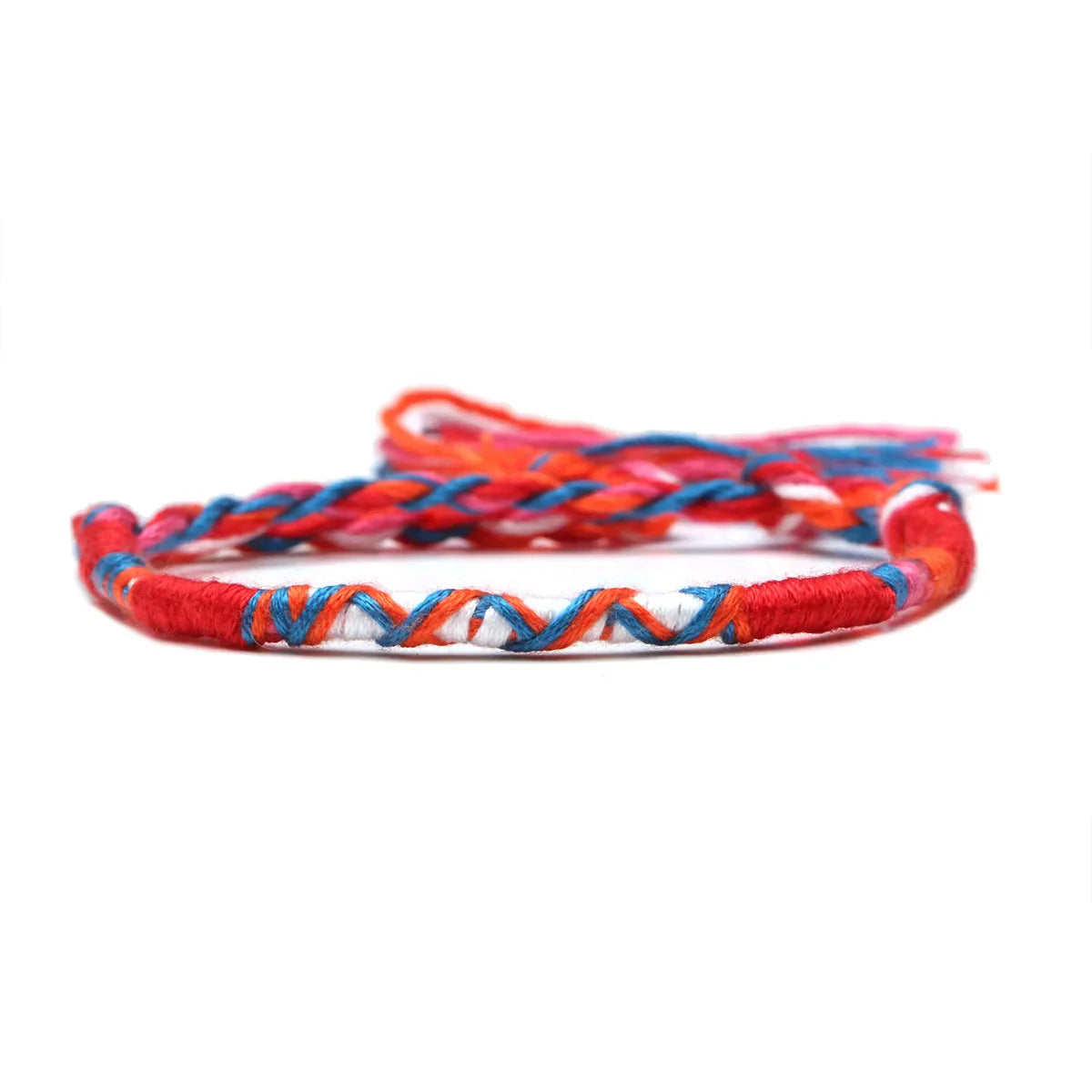 Braziliaans armbandje hippie bohemien stijl rood