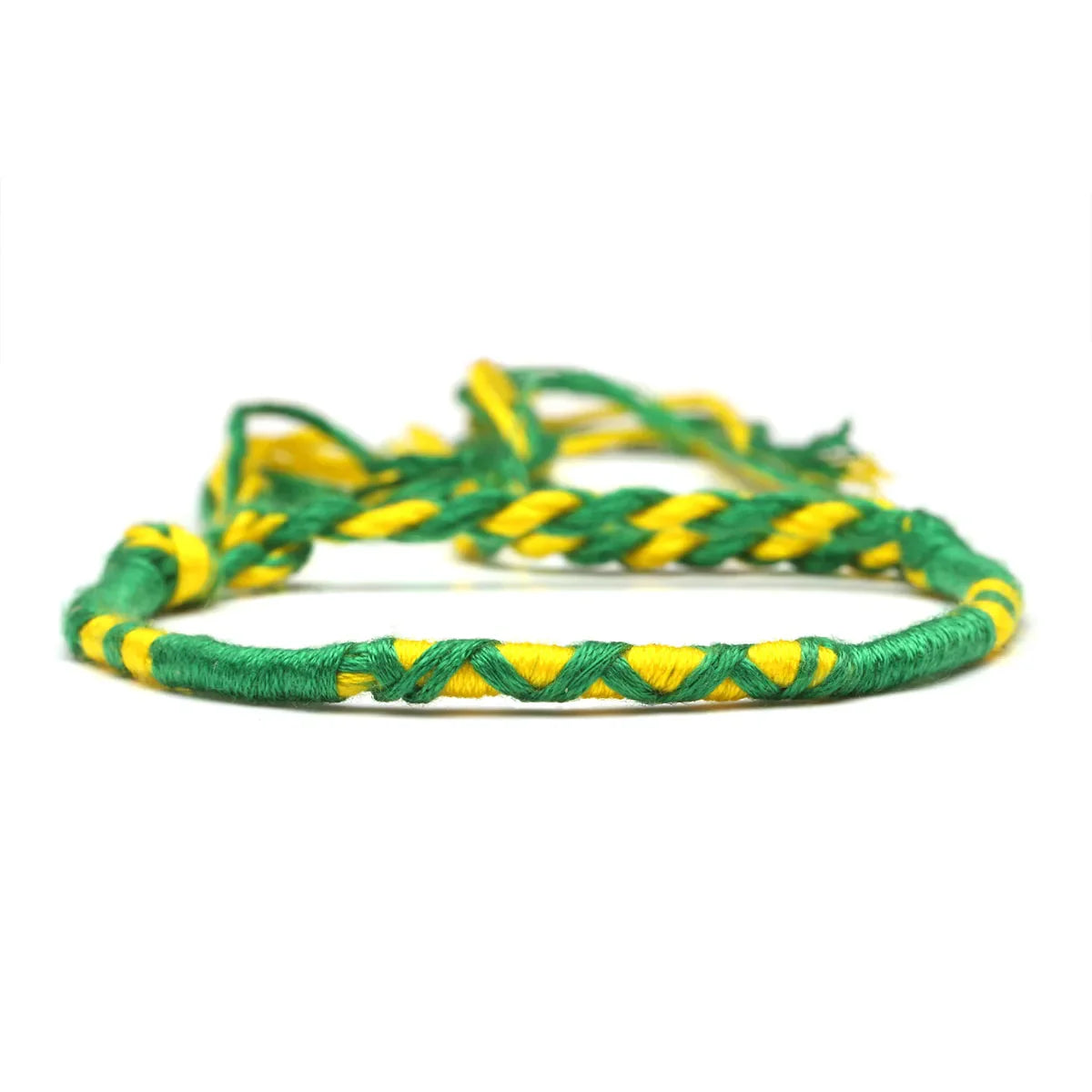 Braziliaans armbandje hippie bohemien stijl groen