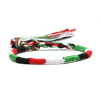 Braziliaans armbandje hippie bohemien stijl groen en wit