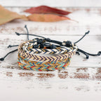 Gevlochten Braziliaanse armband blauw