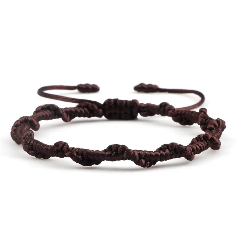 Handgemaakte gevlochten Braziliaanse armband bruin