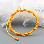 Handgemaakte gevlochten Braziliaanse armband oranje