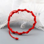Handgemaakte gevlochten Braziliaanse armband rood